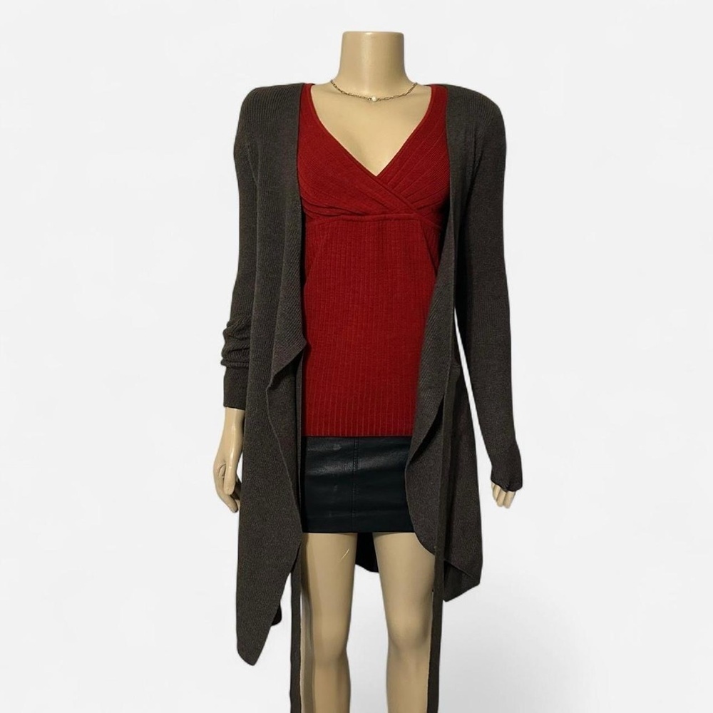 Abercrombie & Fitch Gray Wrap Cardigan - Picture 2 of 6